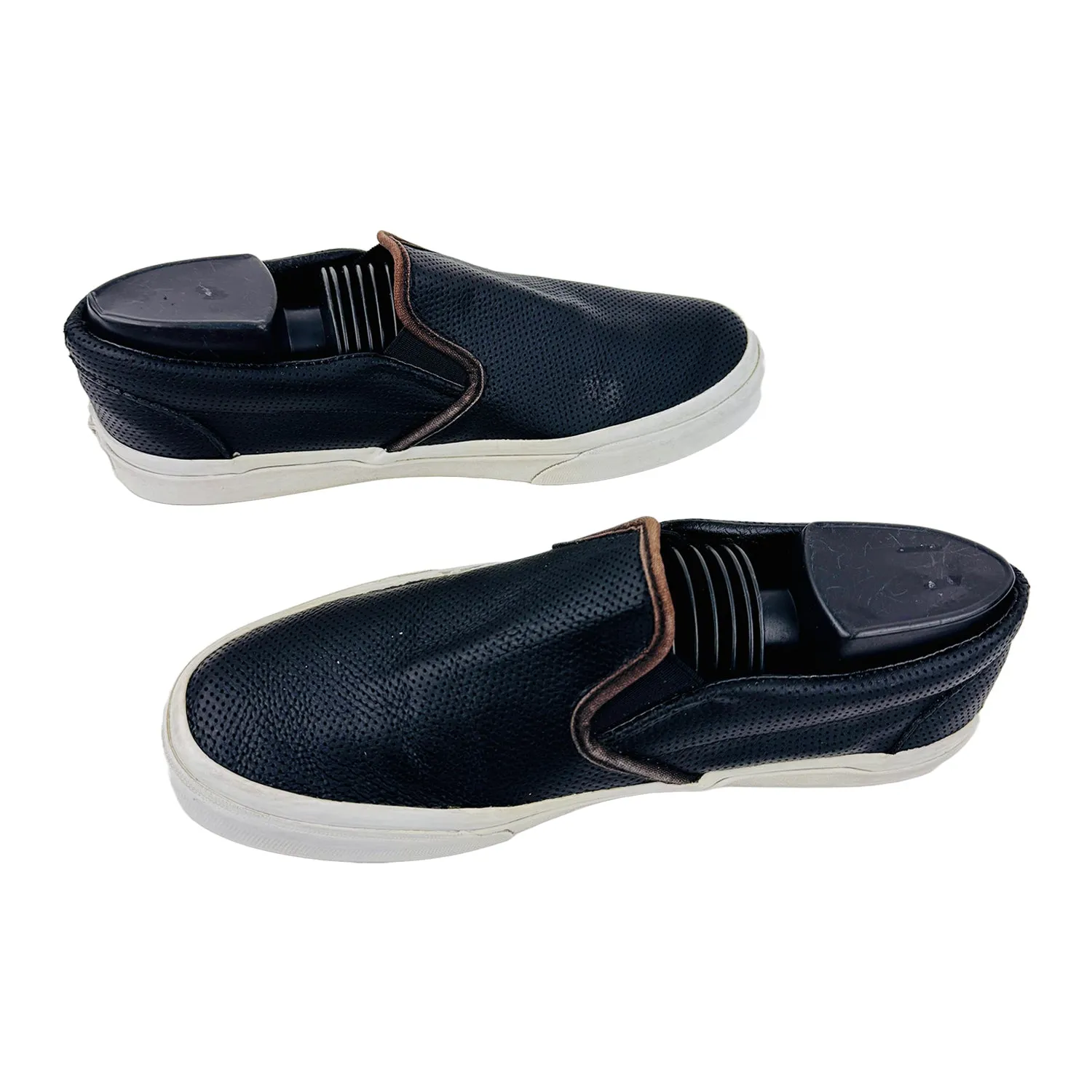 Vans Off The Wall Old Skool Slip On Black Shoes (Size 39) - 721356
