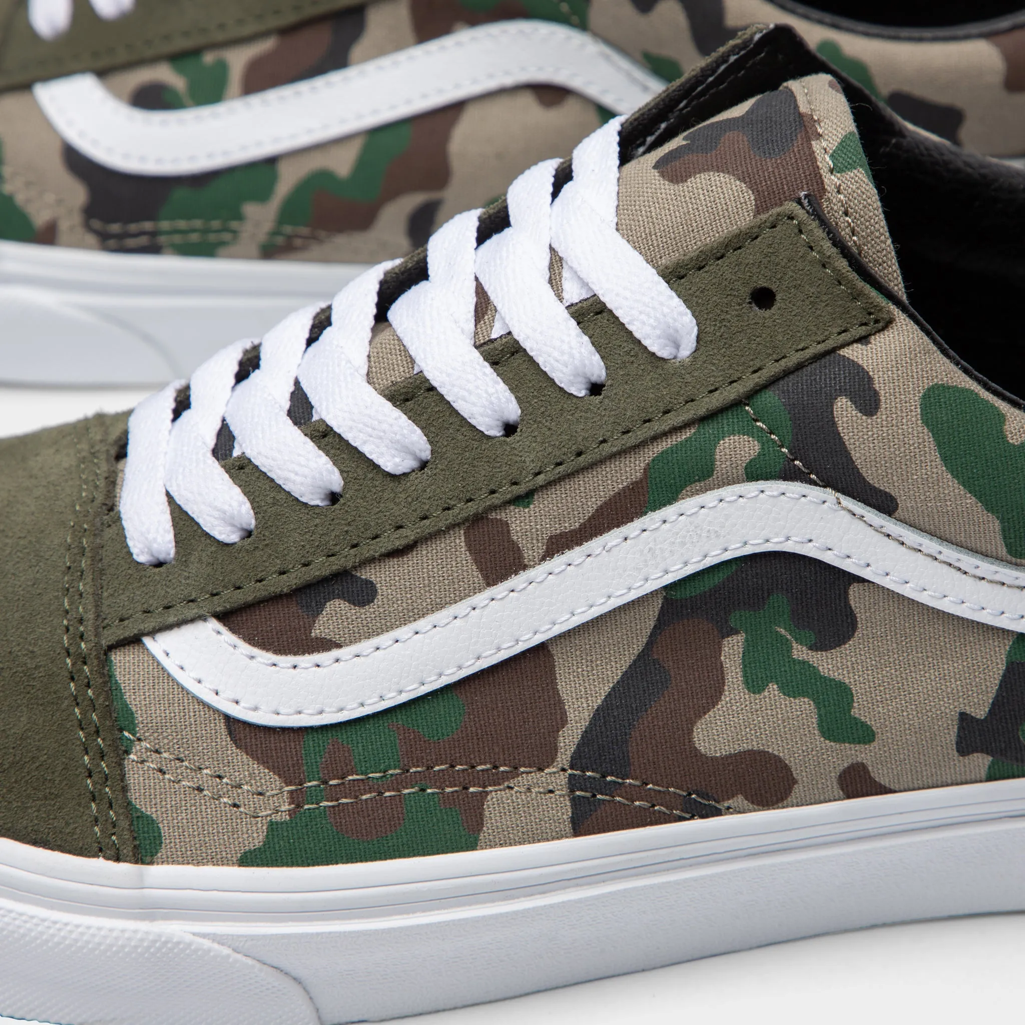 Vans Old Skool Camo Olive / White