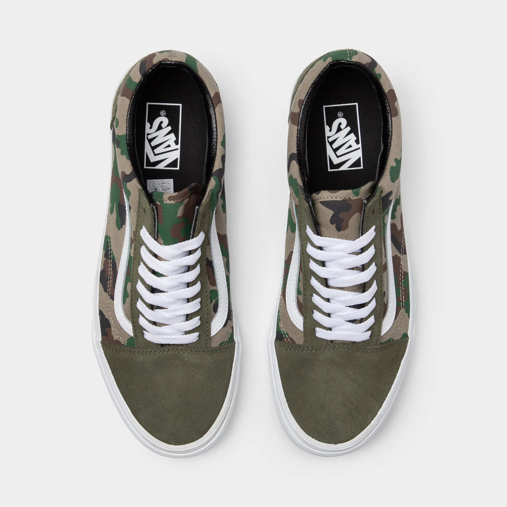 Vans Old Skool Camo Olive / White