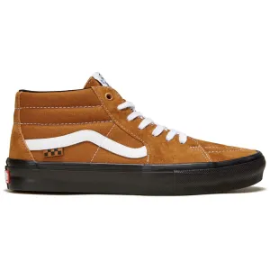 Vans Skate Grosso Mid Skateboard Shoe - Pig Suede Brown/Black