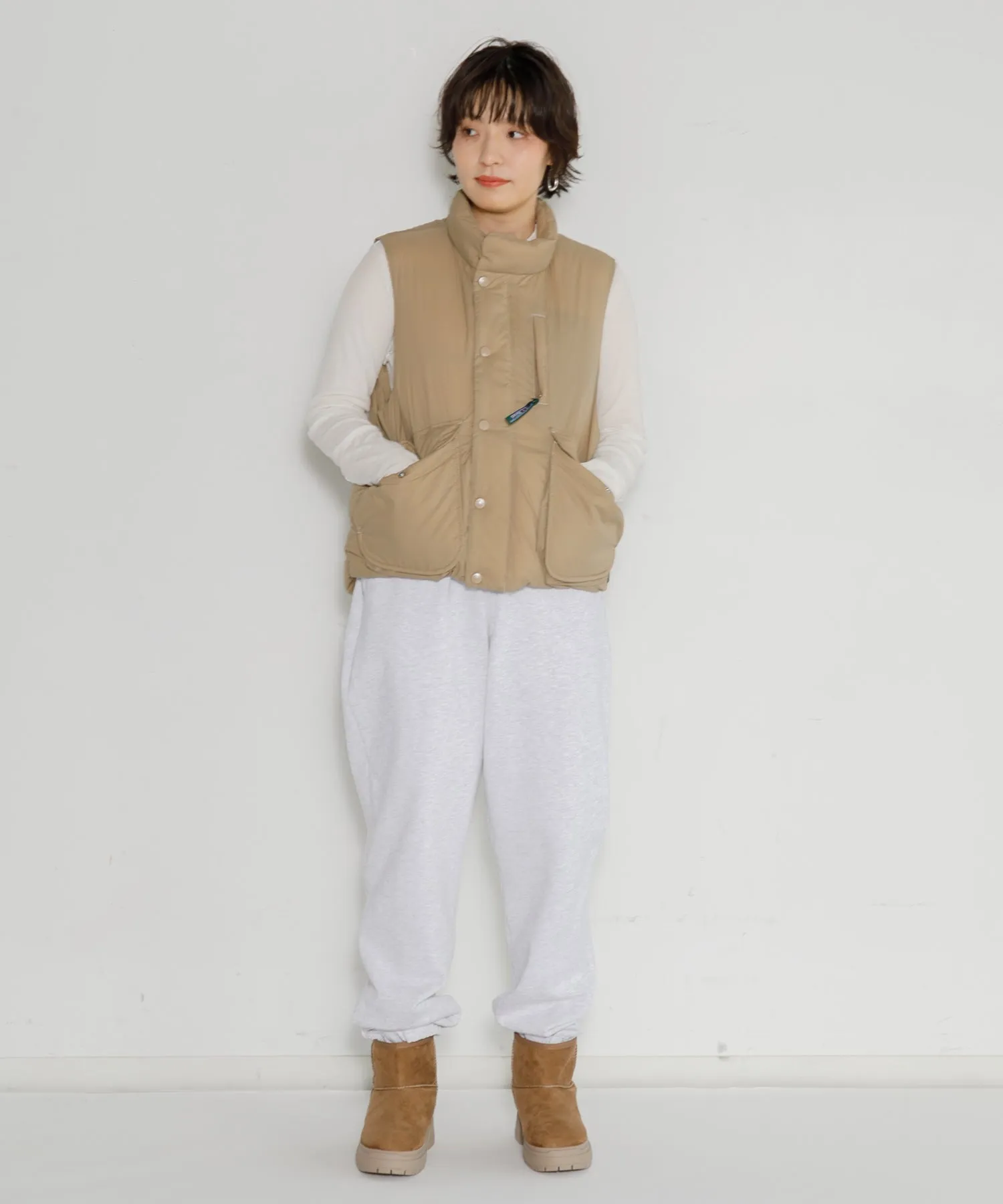 【WOMEN】PAES Short Basic Fur Boots