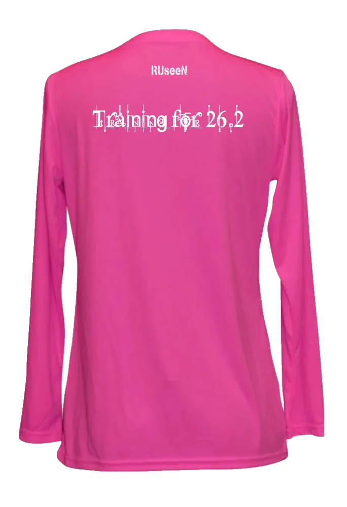 Women's Reflective Long Sleeve Shirt - Training for 26.2