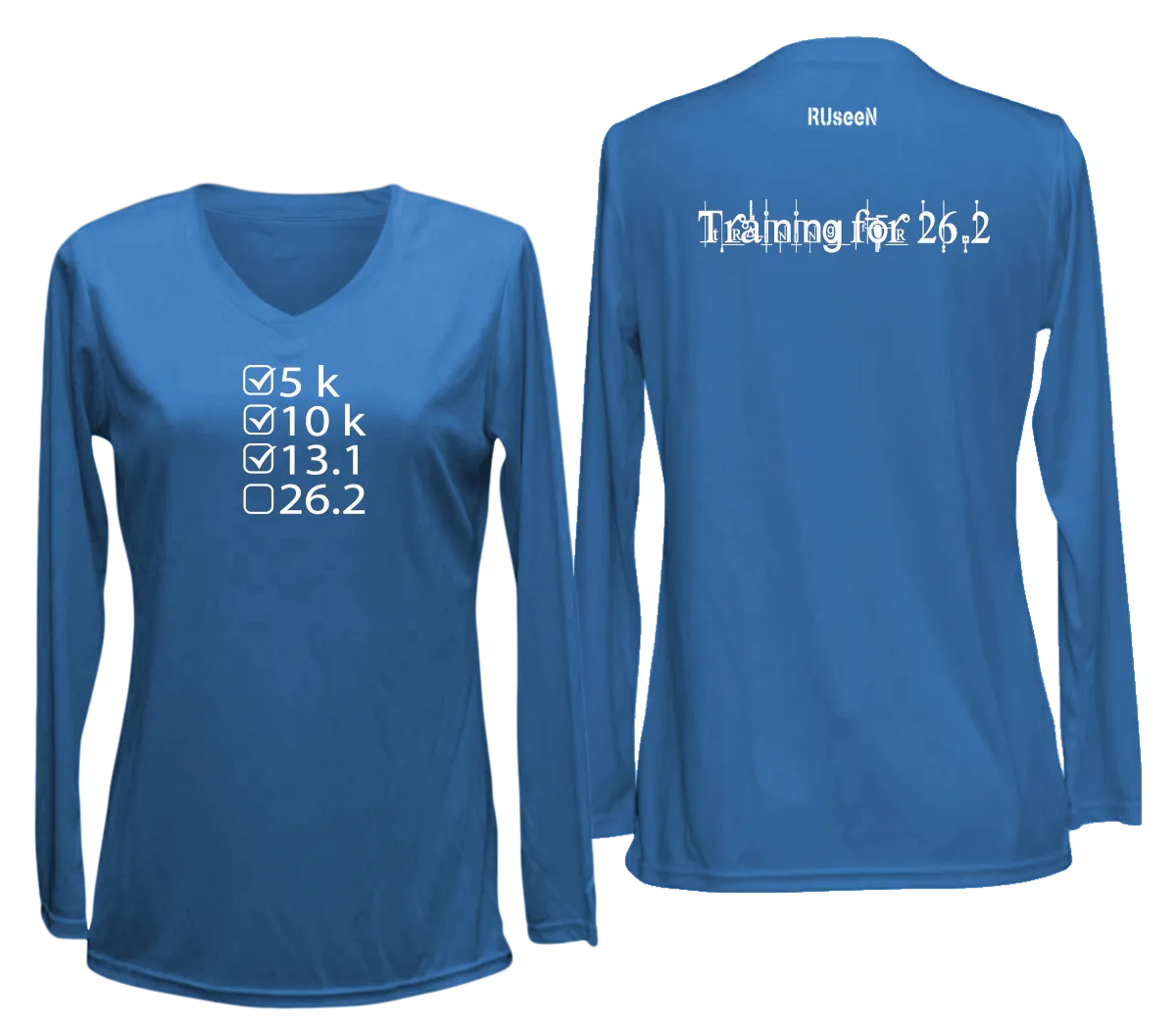 Women's Reflective Long Sleeve Shirt - Training for 26.2