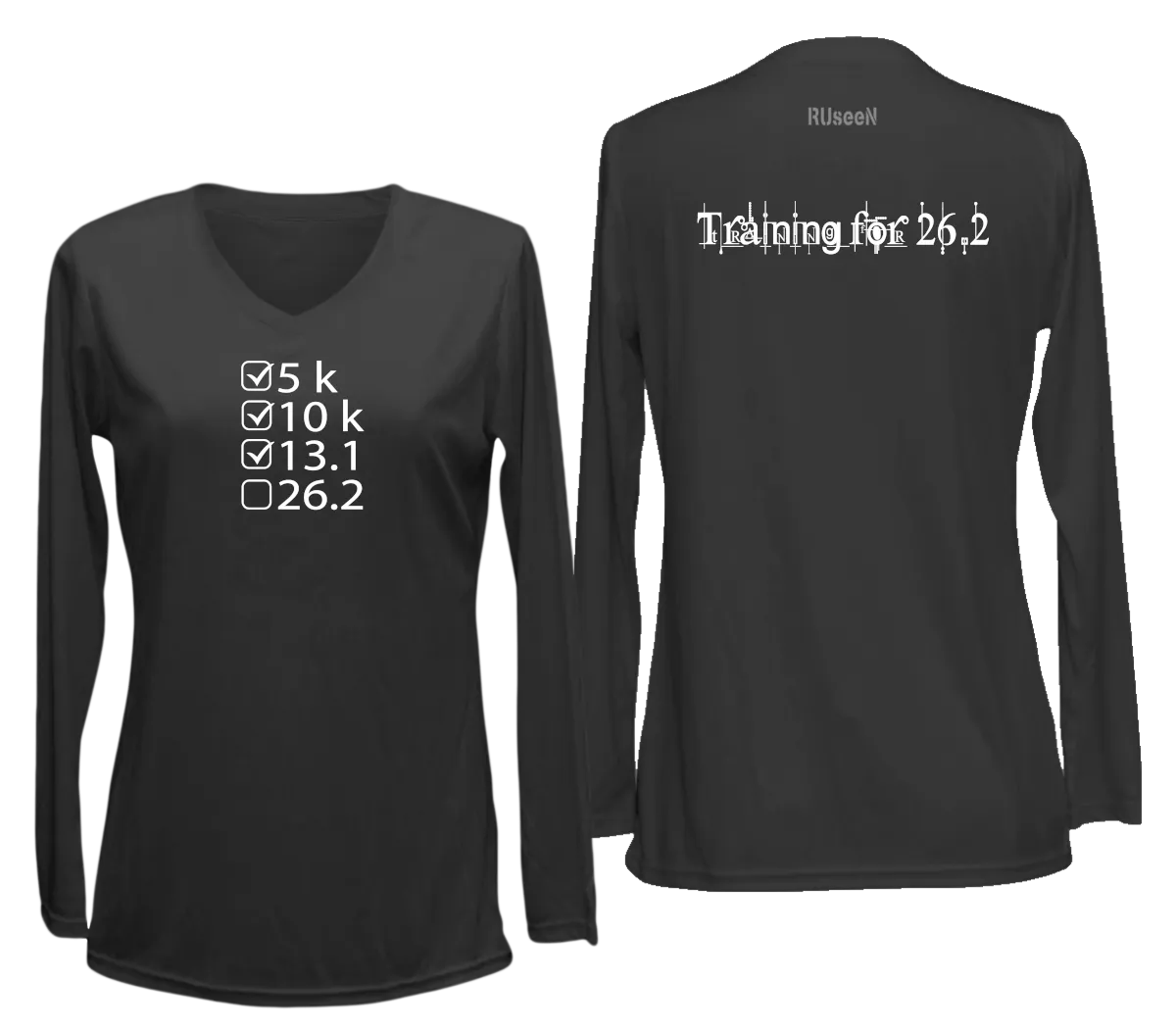 Women's Reflective Long Sleeve Shirt - Training for 26.2