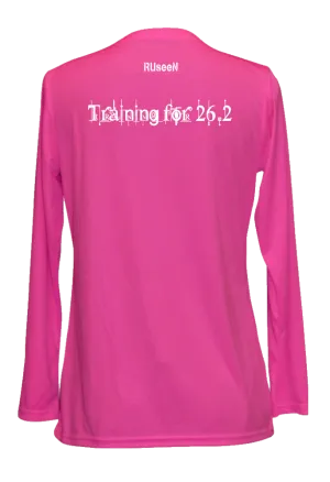 Women's Reflective Long Sleeve Shirt - Training for 26.2