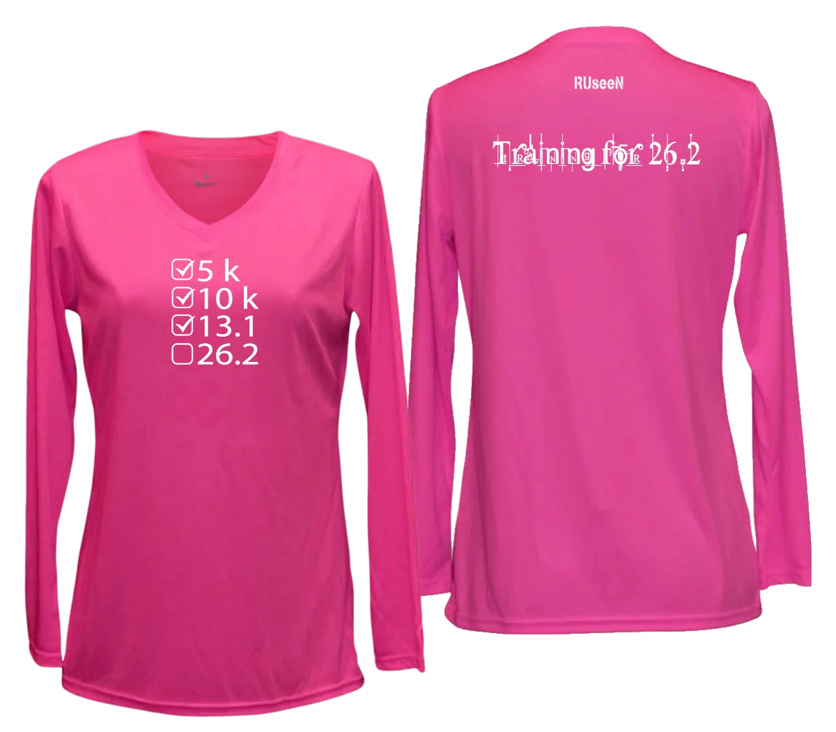 Women's Reflective Long Sleeve Shirt - Training for 26.2