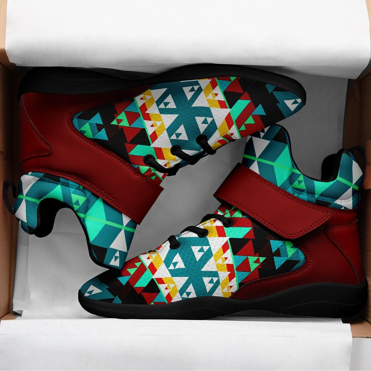 Writing on Stone Wheel Ipottaa Basketball / Sport High Top Shoes